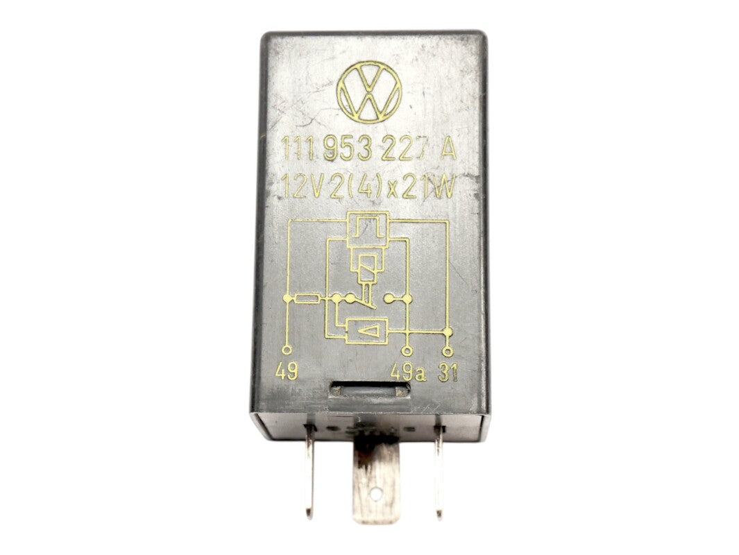 Flasher Relay VW Audi Beetle Bug Bus Vanagon Rabbit MK1 - OEM - 111 953 227 A