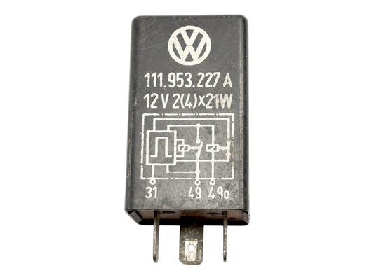 Flasher Relay VW Audi Beetle Bug Bus Vanagon Rabbit MK1 Genuine - 111 953 227 A