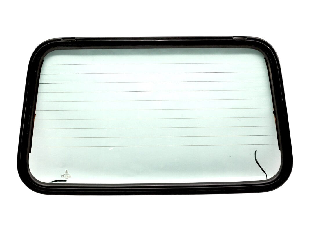 Convertible Top Rear Back Window Glass & Metal Frame 80-93 VW Rabbit Cabriolet -