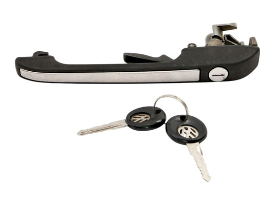 LH Front Exterior Door Handle With Keys 76-92 VW Jetta Rabbit Golf MK1 MK2 OEM