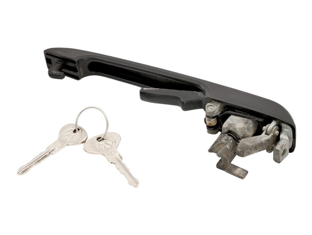 LH Front Exterior Door Handle With Keys 76-92 VW Jetta Rabbit Golf MK1 MK2 ~ OEM