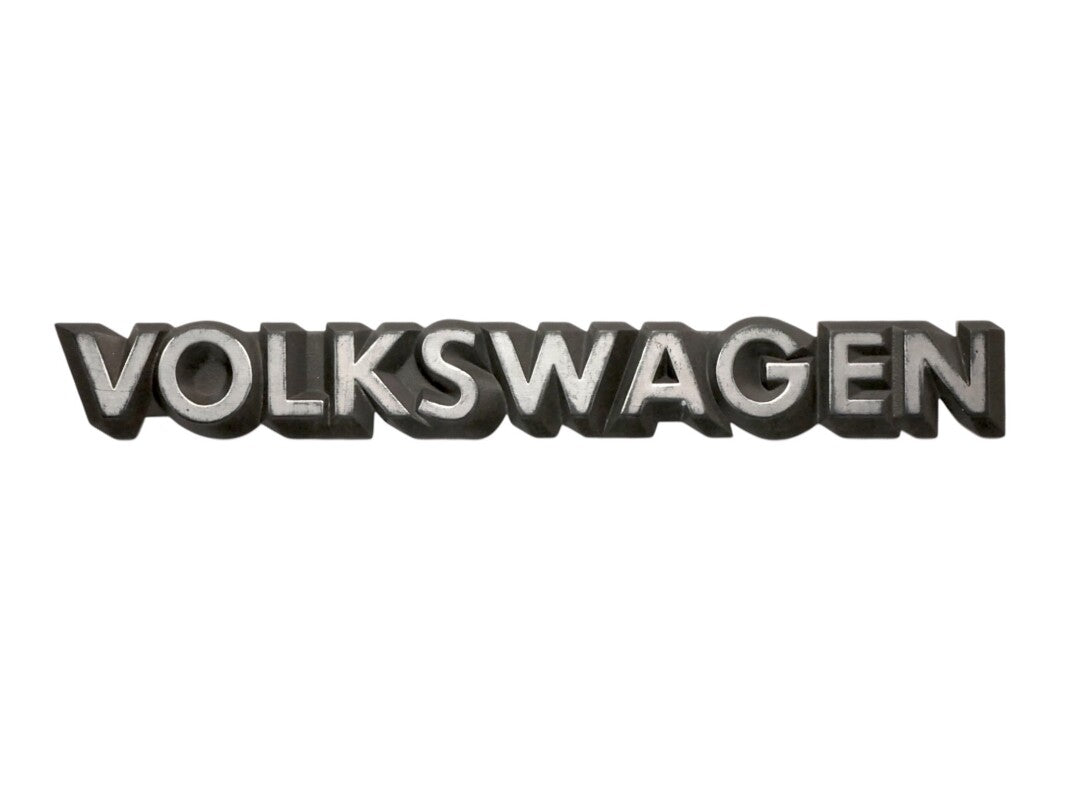 VOLKSWAGEN Trunk Emblem Badge 85-92 VW Jetta Golf MK2 Cabriolet - 321 853 685 C