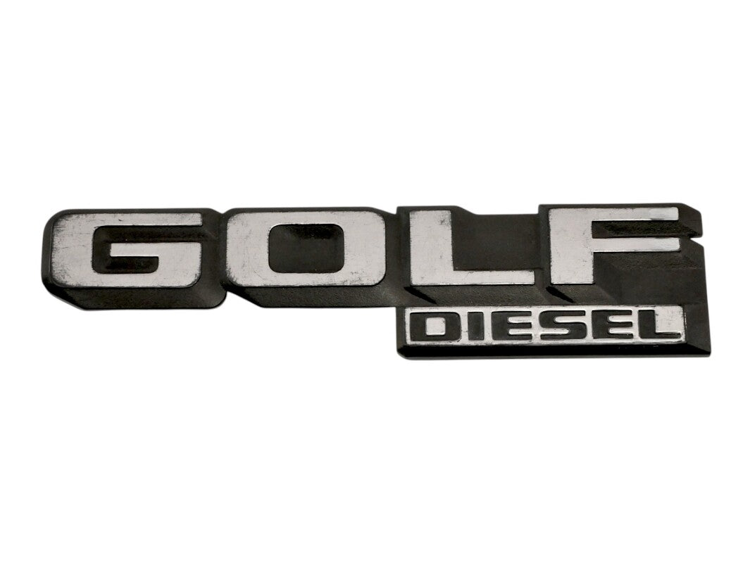 Rear Hatch Emblem Badge Logo 85-89 VW Golf Diesel MK2 - Genuine - 176 853 687 AC