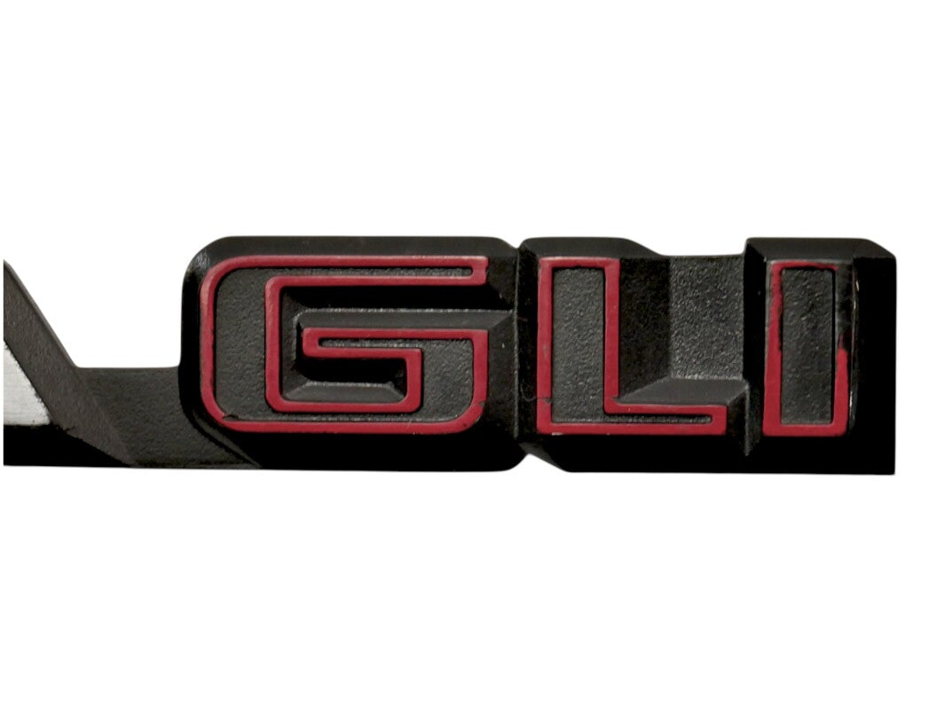 Trunk Emblem Rear Badge Logo 87-89 VW Jetta GLI MK2 - Genuine - 165 853 687 D