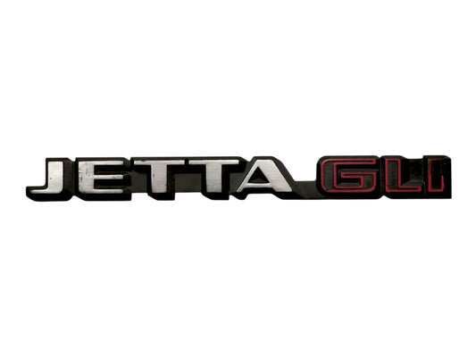 Trunk Emblem Rear Badge Logo 87-89 VW Jetta GLI MK2 - Genuine - 165 853 687 D