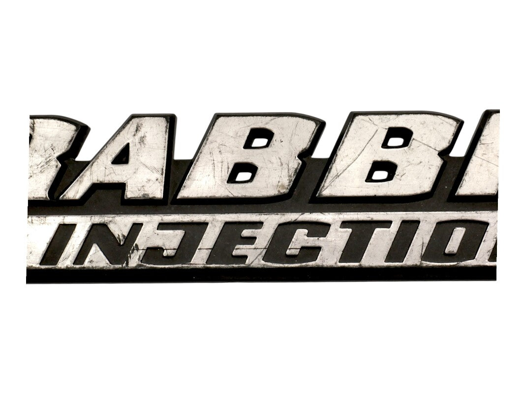 Rabbit L Fuel Injection Badge Rear Emblem 75-84 VW Rabbit Mk1 OEM 171 853 687 AG