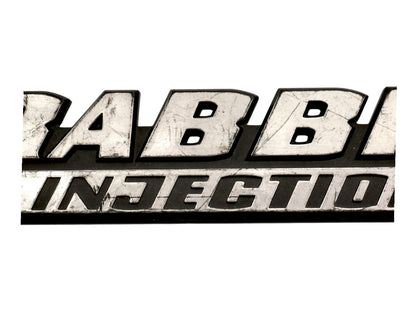 Rabbit L Fuel Injection Badge Rear Emblem 75-84 VW Rabbit Mk1 OEM 171 853 687 AG