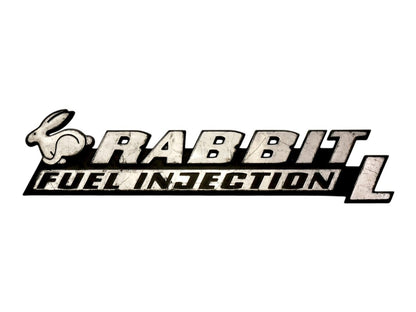 Rabbit L Fuel Injection Badge Rear Emblem 75-84 VW Rabbit Mk1 OEM 171 853 687 AG