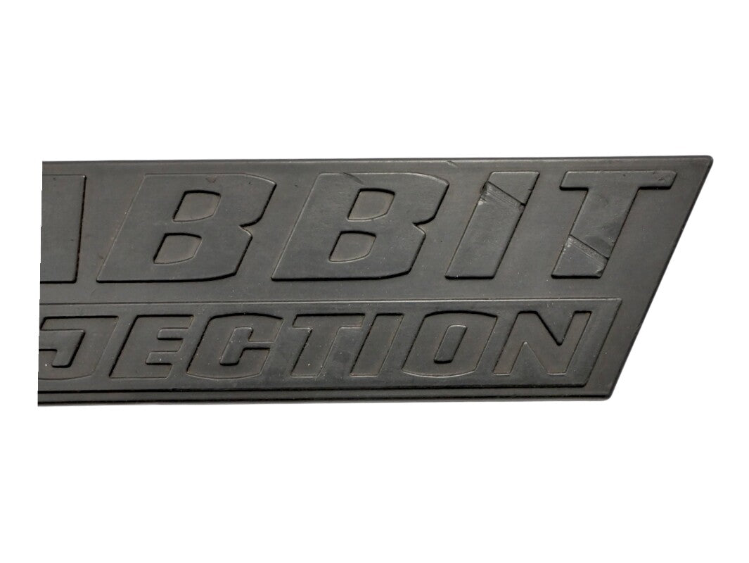 Rabbit Fuel Injection Badge Rear Emblem 75-84 VW Rabbit MK1 OEM - 171 853 687 B