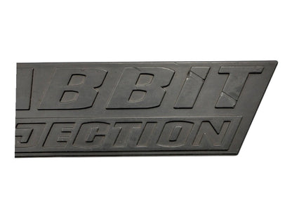 Rabbit Fuel Injection Badge Rear Emblem 75-84 VW Rabbit MK1 OEM - 171 853 687 B
