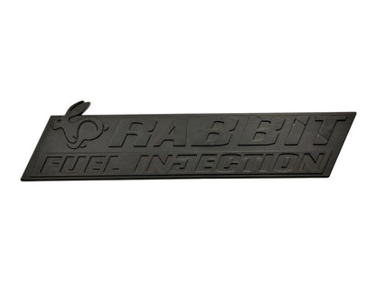 Rabbit Fuel Injection Badge Rear Emblem 75-84 VW Rabbit MK1 OEM - 171 853 687 B