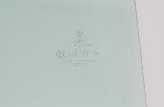 LH Rear Side Window Door Exterior Glass 85-92 VW Jetta Golf 4 DR Mk2 - Genuine
