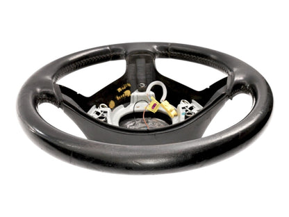 Black Leather 3 Spoke Sport Steering Wheel 99-05 VW Jetta GTI MK4 - Genuine OEM