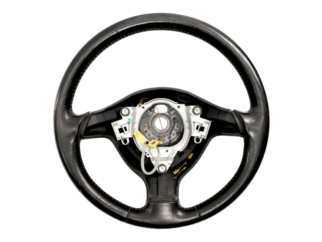 Black Leather 3 Spoke Sport Steering Wheel 99-05 VW Jetta GTI MK4 - Genuine OEM