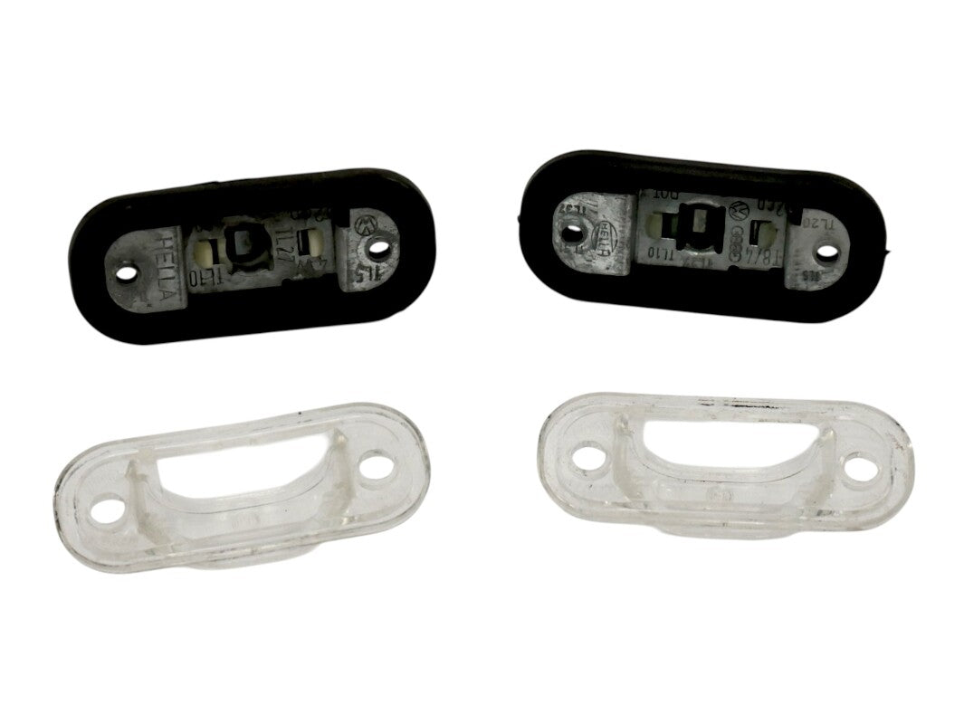 License Plate Light Lamps 80-91 VW Vanagon T3 Genuine OEM Hella - 411 943 191 A