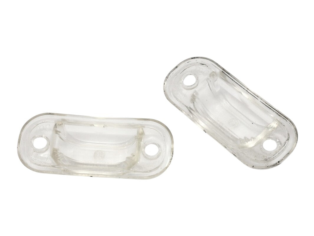 2x License Plate Light Lamp Lens 80-91 VW Vanagon T3 - Genuine OEM Hella