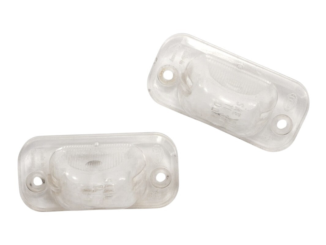 2x License Plate Light Lamp Lens 85-92 VW Jetta Golf GTI MK2 - Genuine OEM Hella