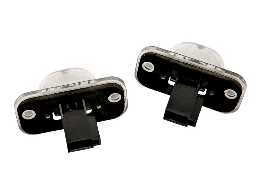 2x License Plate Light Lamp Lens & Bulb Holders 85-92 VW Jetta Golf GTI MK2 OEM