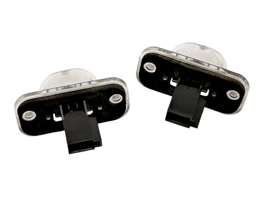 2x License Plate Light Lamp Lens & Bulb Holders 85-92 VW Jetta Golf GTI MK2 OEM