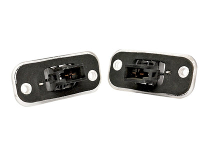 2x License Plate Light Lamp Lens & Bulb Holders 85-92 VW Jetta Golf GTI MK2 OEM