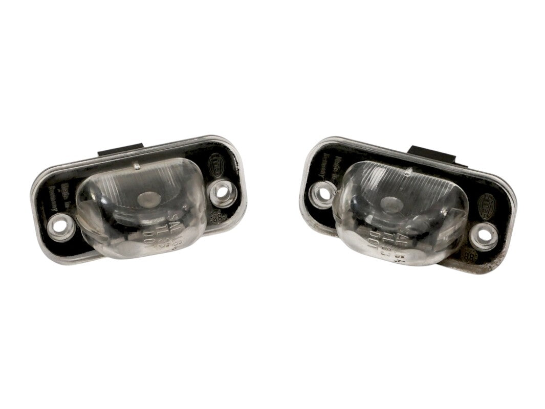 2x License Plate Light Lamp Lens & Bulb Holders 85-92 VW Jetta Golf GTI MK2 OEM