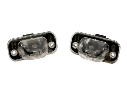 2x License Plate Light Lamp Lens & Bulb Holders 85-92 VW Jetta Golf GTI MK2 OEM