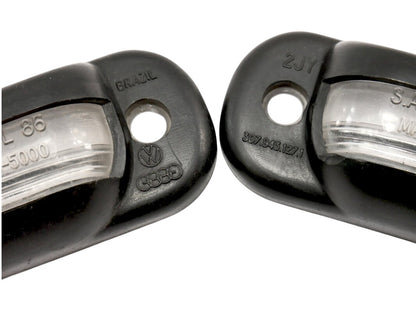 2x License Plate Light Lamp Lens 75-84 VW Rabbit GTI Jetta MK1 Cabriolet Fox OEM