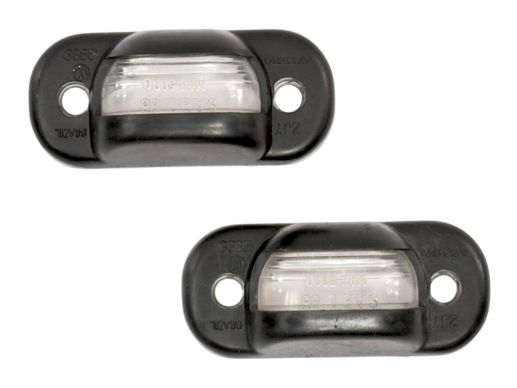 2x License Plate Light Lamp Lens 75-84 VW Rabbit GTI Jetta MK1 Cabriolet Fox OEM