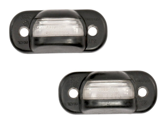 2x License Plate Light Lamp Lens 75-84 VW Rabbit GTI Jetta MK1 Cabriolet Fox OEM