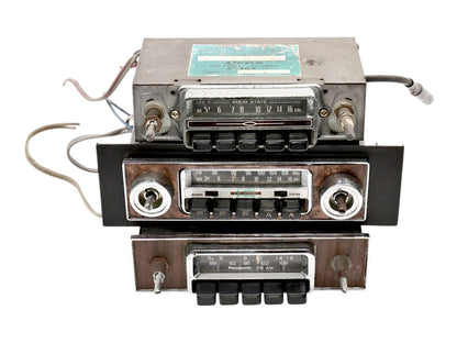 3x Old School Vintage Car Radio Head Units Lot VW MG BMW Panasonic Audiovox