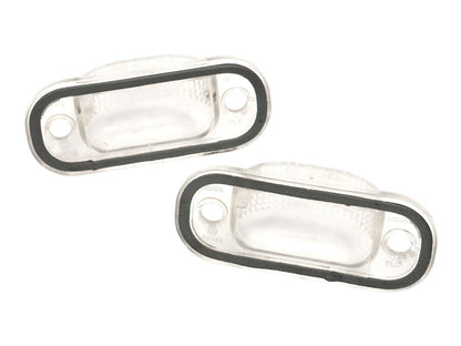 2x License Plate Lights Lamp Lens 75-84 VW Rabbit GTI Jetta MK1 Cabriolet Fox