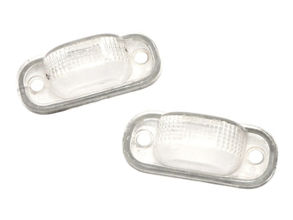 2x License Plate Lights Lamp Lens 75-84 VW Rabbit GTI Jetta MK1 Cabriolet Fox