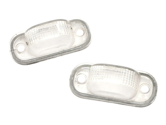 2x License Plate Lights Lamp Lens 75-84 VW Rabbit GTI Jetta MK1 Cabriolet Fox