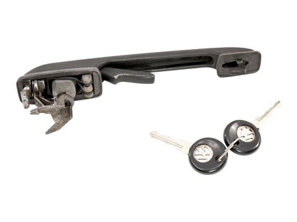 LH Front Exterior Door Handle With Keys 76-92 VW Jetta Rabbit Golf MK1 MK2 ~ OEM