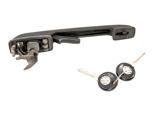 LH Front Exterior Door Handle With Keys 76-92 VW Jetta Rabbit Golf MK1 MK2 ~ OEM