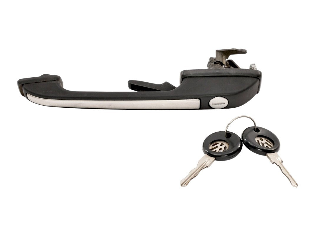 LH Front Exterior Door Handle With Keys 76-92 VW Jetta Rabbit Golf MK1 MK2 ~ OEM