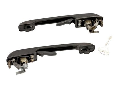 Front Exterior Door Handles w/ Keys 76-92 VW Jetta Rabbit Golf MK1 MK2 - OEM