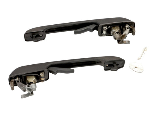 Front Exterior Door Handles w/ Keys 76-92 VW Jetta Rabbit Golf MK1 MK2 - OEM