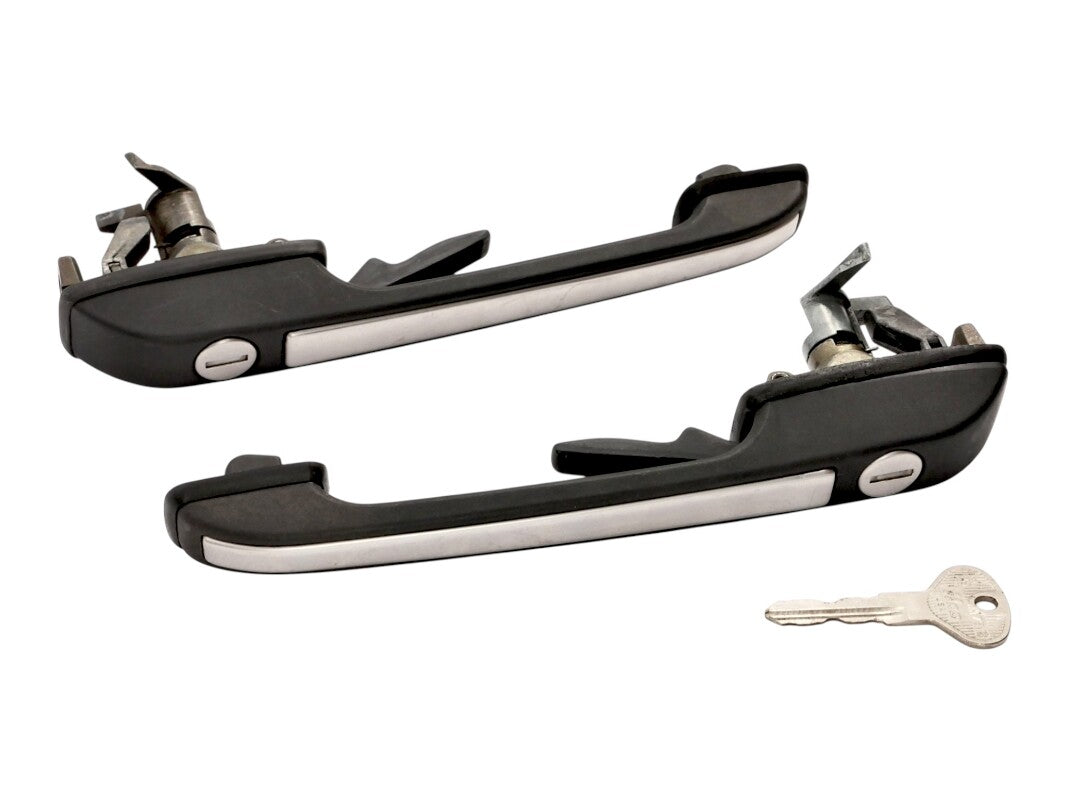 Front Exterior Door Handles w/ Keys 76-92 VW Jetta Rabbit Golf MK1 MK2 - OEM