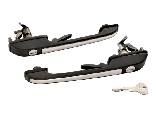 Front Exterior Door Handles w/ Keys 76-92 VW Jetta Rabbit Golf MK1 MK2 - OEM