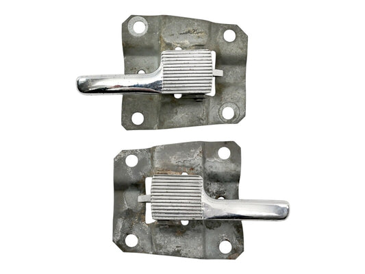 Chrome Interior Door Handle Pulls 74-79 VW Bus Aircooled OEM - 211 837 019 / 020
