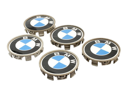 65mm Wheel Center Cap Set BMW 318 328 525 528 735 - Genuine OEM - 1 095 361