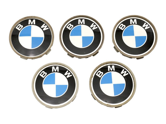 73mm Wheel Center Cap Set BMW 318 328 525 528 735 - Genuine OEM - 1 095 361