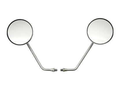 Vintage 4" Chrome Honda CB Motorcycle Mirrors 10mm - Genuine HM