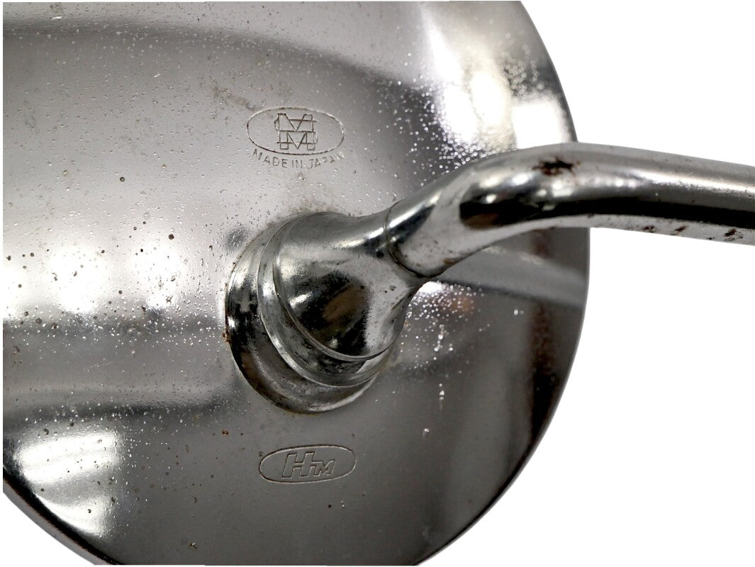Vintage 4" Chrome Honda CB Motorcycle Mirrors 10mm - Genuine HM