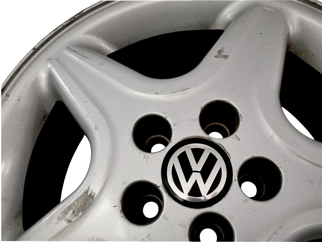 Stock 15" Alloy Wheel Rim 96-99 VW GTI VR6 MK3 5x100 OEM - 1HM 601 025 E