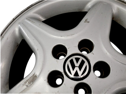 Stock 15" Alloy Wheel Rim 96-99 VW GTI VR6 MK3 5x100 OEM - 1HM 601 025 E