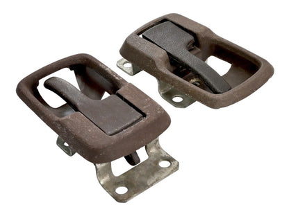 Brown Interior Door Handle Set VW Jetta Rabbit MK1 Vanagon Genuine - 171 837 235