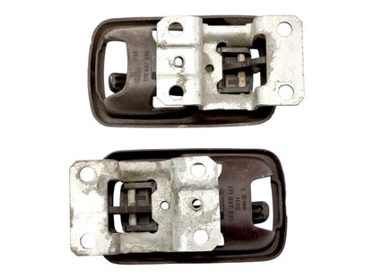 Brown Interior Door Handle Set VW Jetta Rabbit MK1 Vanagon Genuine - 171 837 235