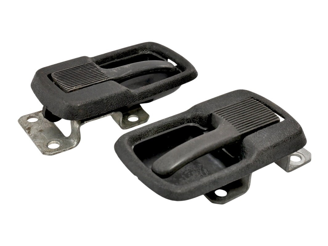 Black Ribbed Interior Door Handle Set VW Jetta Rabbit MK1 Vanagon - 171 837 235